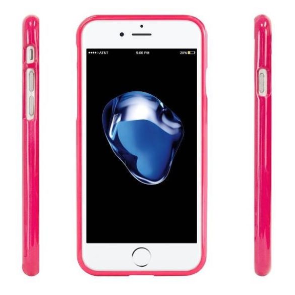 Mercury Jelly Case iPhone Xs Max élénk rózsaszín tok precíz kivágásokkal