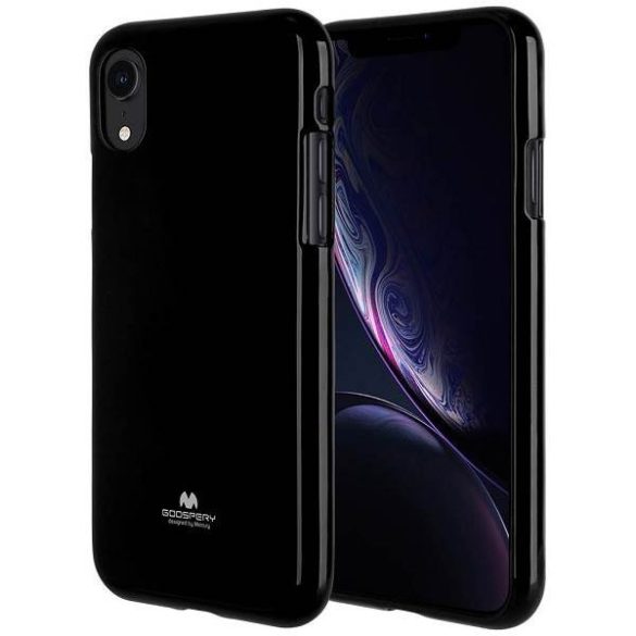 Mercury Jelly Case iPhone Xs Max fekete tok precíz kivágásokkal