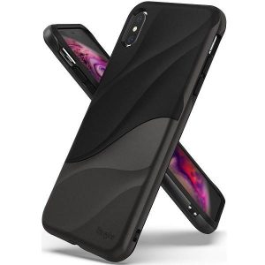 Ringke Wave iPhone Xs Max szürke / metál króm tok