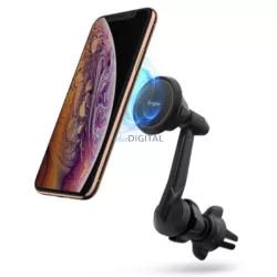   Ringke Power Clip Wing szellőzőrácsos mágneses autós tartó - fekete
