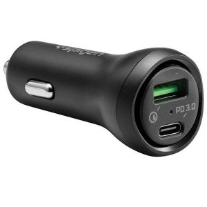 Töltő Spigen F31QC Steadiboost PD27W 1xUSB-C 1xUSB-A fekete 000CP25597