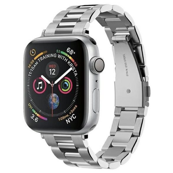 Spigen Modern Fit csereszíj Apple Watch 1/2/3 /4/5/6/7/SE (38/40/41mm) - ezüst színű