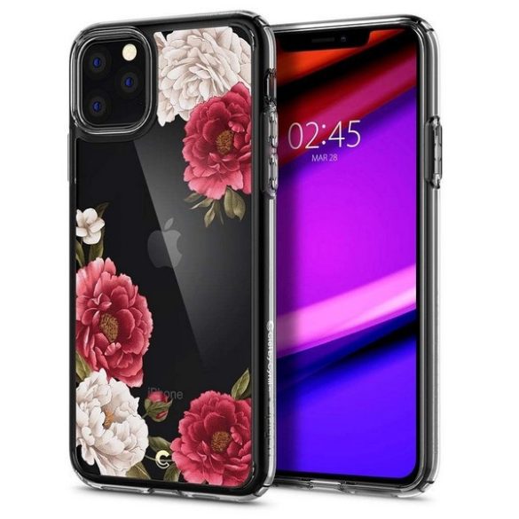 Spigen Ciel iPhone 11 Pro Max piros virágos 075CS27168 tok