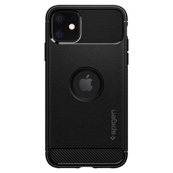 Spigen Rugged Armor iPhone 11 fekete tok