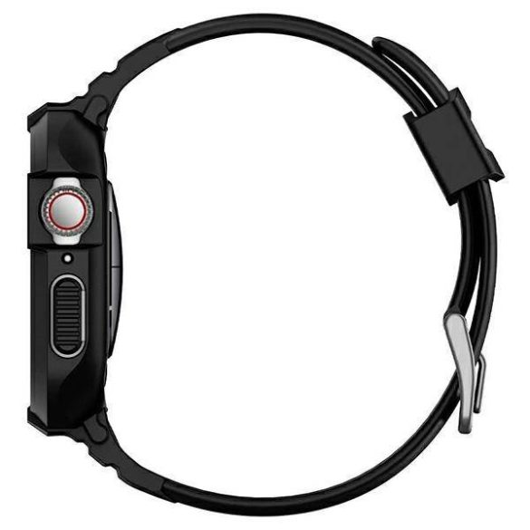 Spigen Rugged Armor Pro Apple Watch 4/5/6/7/SE 40/41mm fekete tok