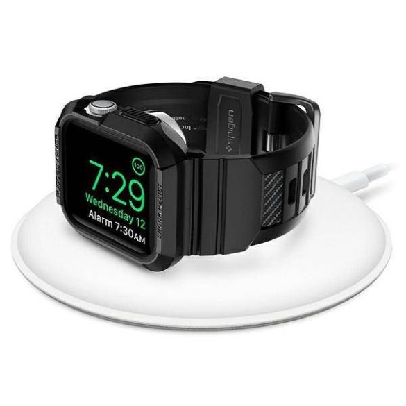 Spigen Rugged Armor Pro Apple Watch 4/5/6/7/SE 40/41mm fekete tok