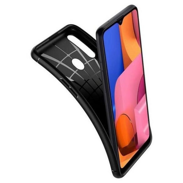 Spigen Rugged Armor Samsung A20s A207 fekete matt ACS00561 tok