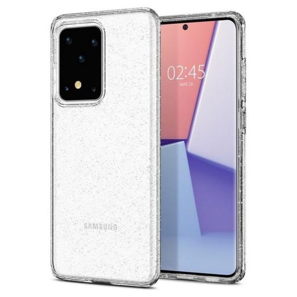 Spigen Liquid Crystal Glitter tok Samsung Galaxy S20 Ultra - átlátszó