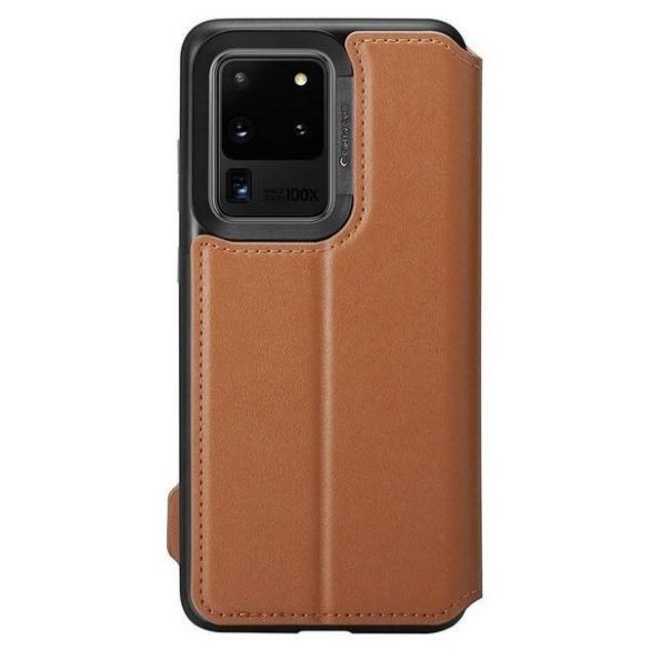 Spigen Ciel Wallet könyvtok Samsung Galaxy S20 Ultra 4G/5G - barna