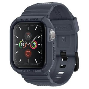 Spigen Rugged Armor Pro tok Apple Watch 4/5/6/7/SE (44/45mm) - szürke