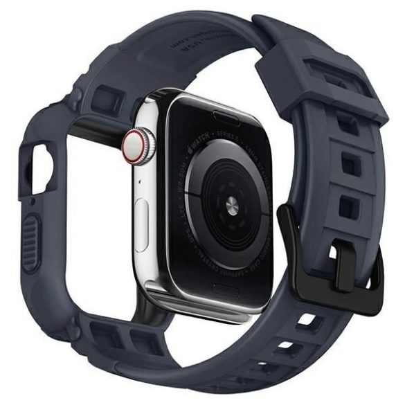 Spigen Rugged Armor Pro tok Apple Watch 4/5/6/7/SE (44/45mm) - szürke