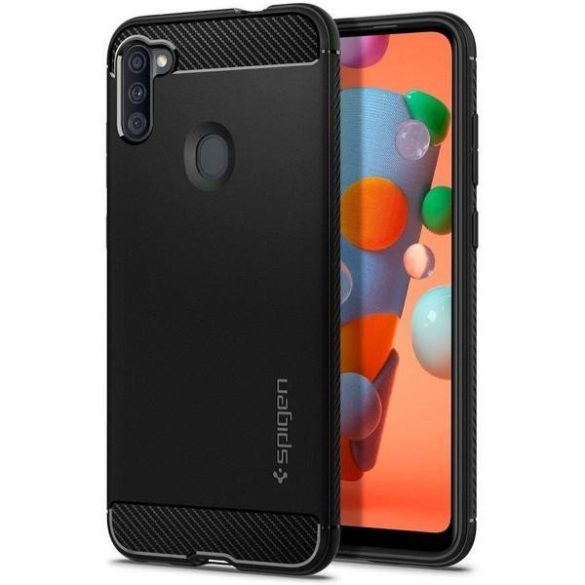 Spigen Rugged Armor tok Samsung Galaxy M11 - fekete