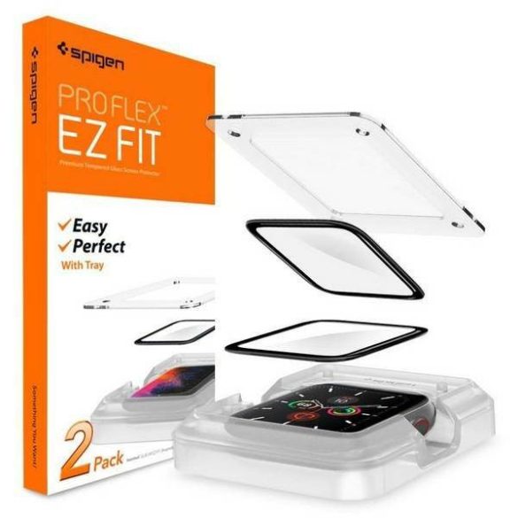 Spigen ProFlex EZ FIT Apple Watch 4/5/6 /SE 44mm hibrid üveg képernyővédő fólia