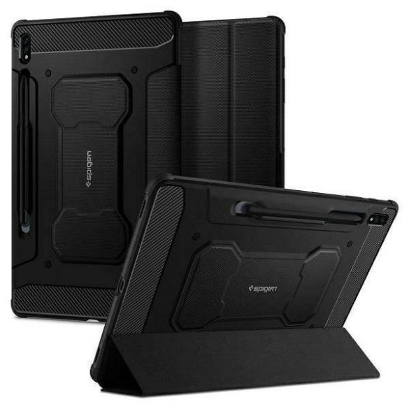 Spigen Rugged Armor PRO Samsung Tab S7+/S8+ Plus 12.4" fekete tok