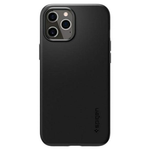 Spigen Thin Fit iPhone 12/12 Pro vékony fekete tok