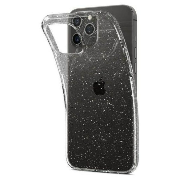 Spigen Liquid Crystal Glitter iPhone 12/ 12 Pro 6,1" átlátszó tok