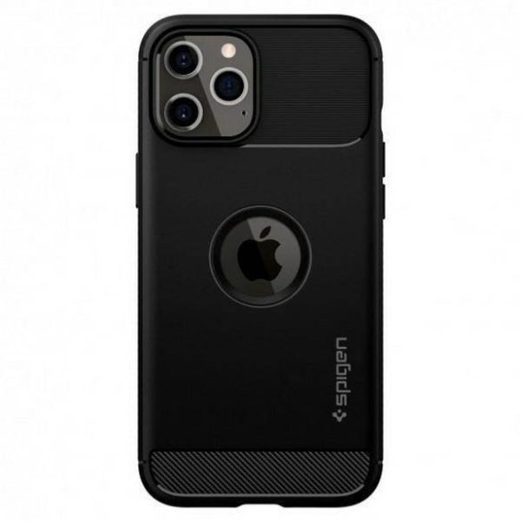 Spigen Rugged Armor iPhone 12/12 Pro 6,1" matt fekete tok