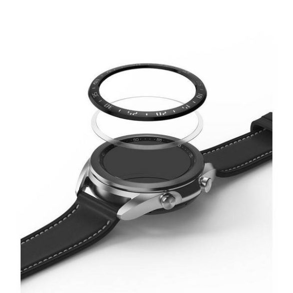 Ringke Bezel Styling Galaxy Watch 3 41mm rozsdamentes acél fekete díszkeret