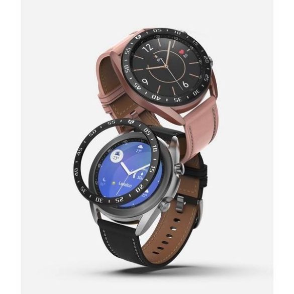 Ringke Bezel Styling Galaxy Watch 3 41mm rozsdamentes acél fekete díszkeret