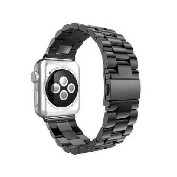 Mercury óraszíj fém Apple Watch 38/40/41 mm-es fekete