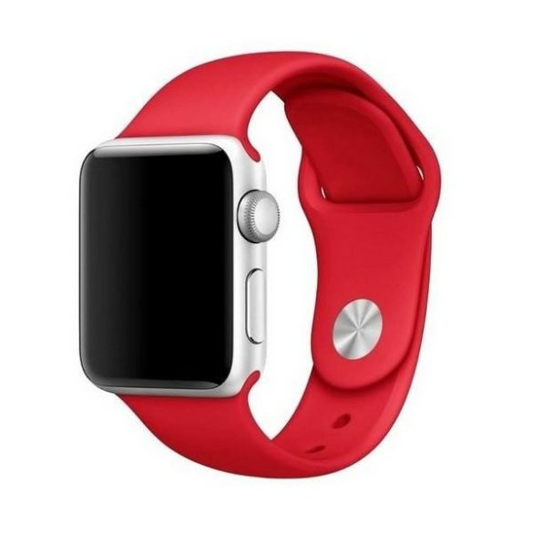 Mercury óraszíj Szilícium Apple Watch 38/40/ 41 mm piros