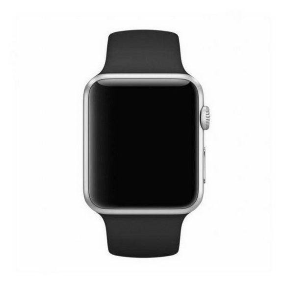 Mercury óraszíj szilikon Apple Watch 42/44/ 45 mm fekete
