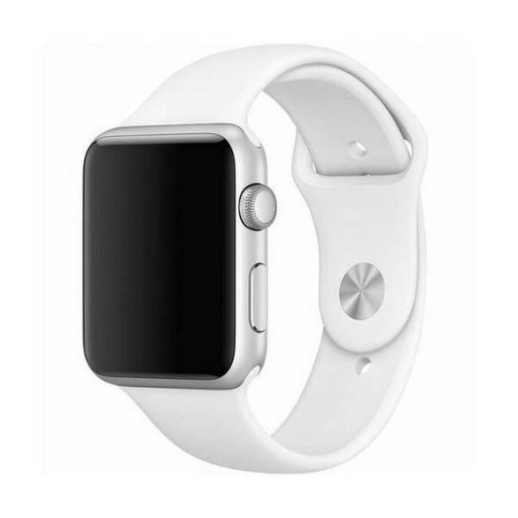 Mercury óraszíj szilikon Apple Watch 42/44/ 45 mm fehér