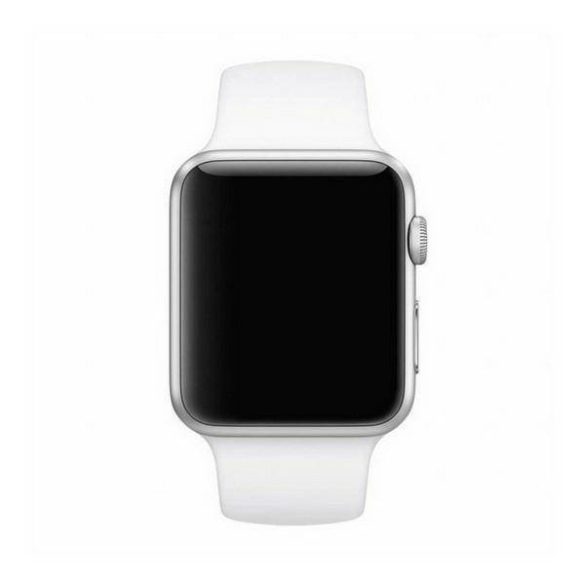 Mercury óraszíj szilikon Apple Watch 42/44/ 45 mm fehér