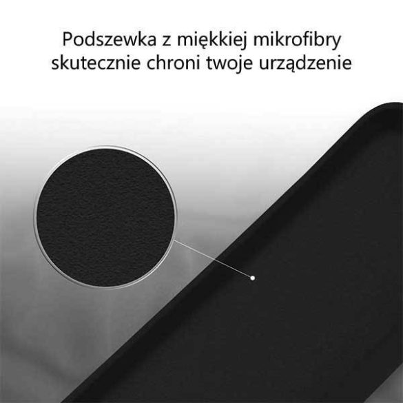 Mercury szilikon iPhone 12 Pro Max 6,7" fekete tok