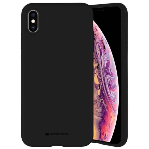 Mercury szilikon iPhone X/Xs fekete tok