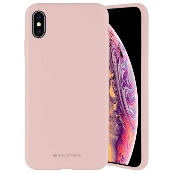 Mercury szilikon iPhone X/Xs rózsaszín homok tok