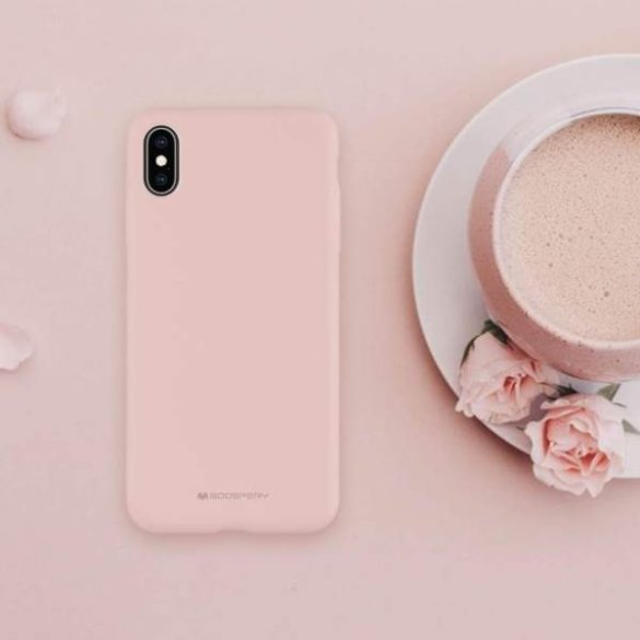 Mercury szilikon iPhone X/Xs rózsaszín homok tok