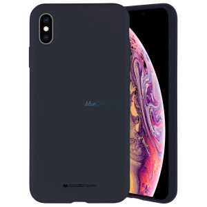 Mercury szilikon iPhone X/Xs tengerészkék tok