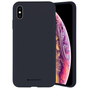 Mercury Silicone tok iPhone XS Max - tengerészkék