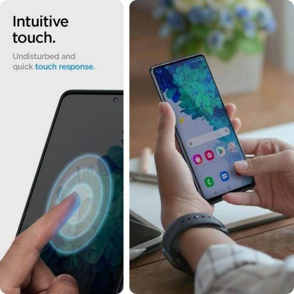 Spigen Glas FC Samsung Galaxy S20 FE Fekete Edzett üveg fekete képernyővédő fólia