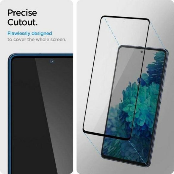 Spigen Glas FC Samsung Galaxy S20 FE Fekete Edzett üveg fekete képernyővédő fólia