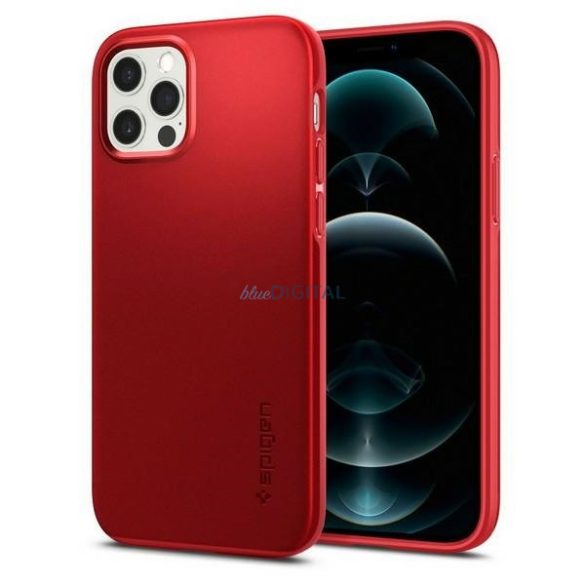 Spigen Thin Fit tok iPhone 12/12 Pro - piros