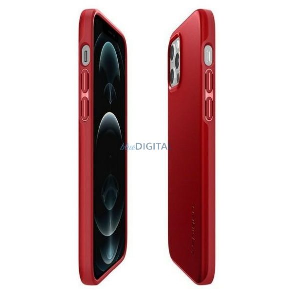 Spigen Thin Fit tok iPhone 12/12 Pro - piros