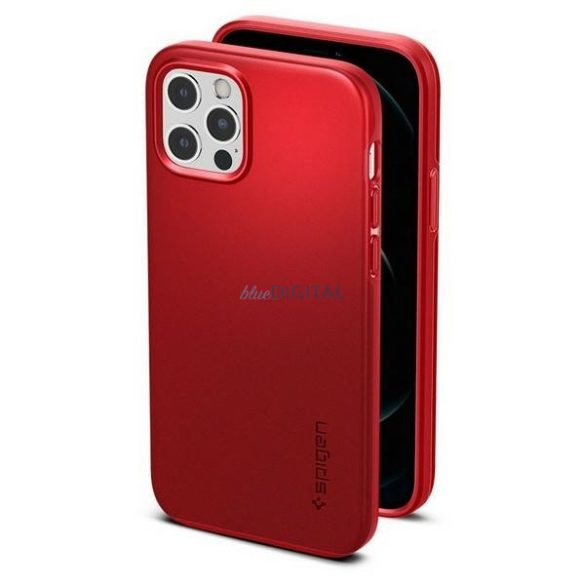 Spigen Thin Fit tok iPhone 12/12 Pro - piros