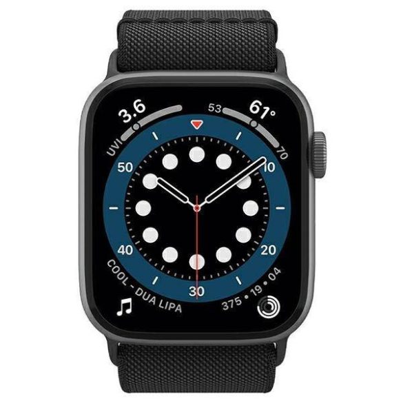 Spigen Fit Lite Apple Watch 4/5/6/7/SE 42/44/45mm fekete szíj
