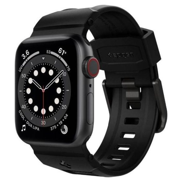 Spigen Rugged óraszíj Apple Watch 4/5/6/7/8/SE 40/41mm fekete