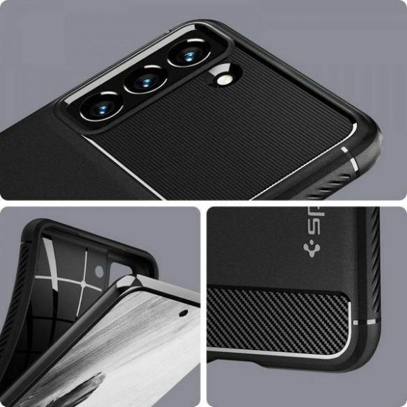 Spigen Rugged Armor Samsung G990 S21 FE matt fekete tok