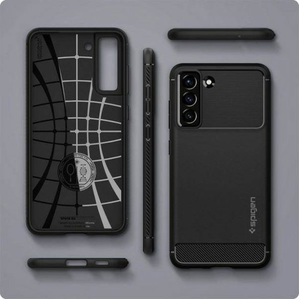 Spigen Rugged Armor Samsung G990 S21 FE matt fekete tok