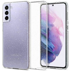 Spigen Liquid Crystal Glitter Samsung G990 S21 FE átlátszó tok