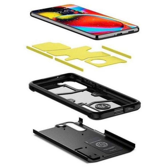 Spigen Tough Armor Samsung G990 S21 FE fekete tok