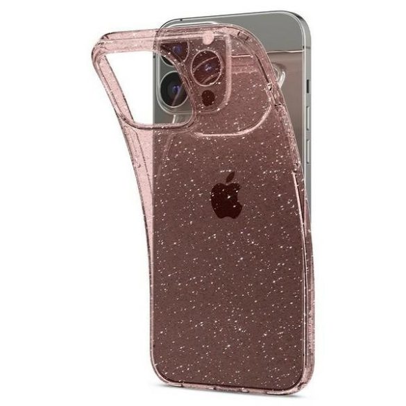 Spigen Liquid Crystal Glitter tok iPhone 13 Pro Max - rózsaszín csillogós