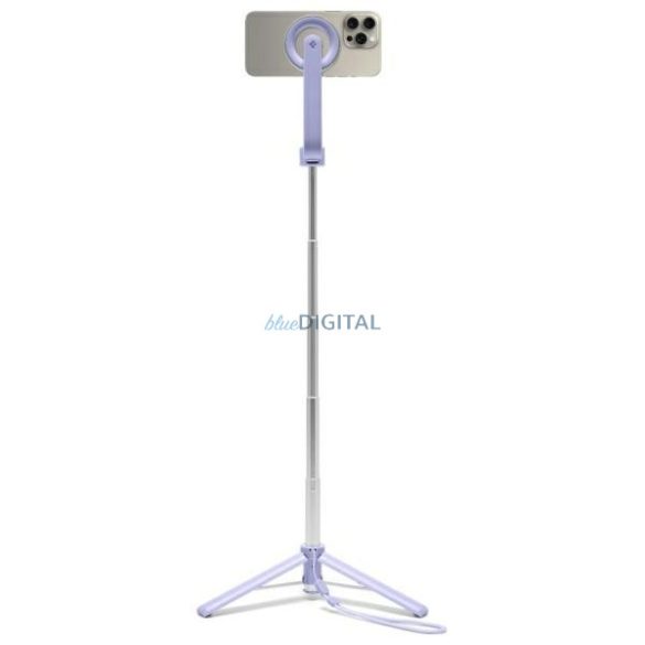 Spigen S571W MagSafe Bluetooth szelfibot és tripod - lila