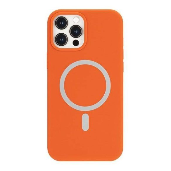 Mercury MagSafe szilikon iPhone 12 mini 5,4" narancssárga tok