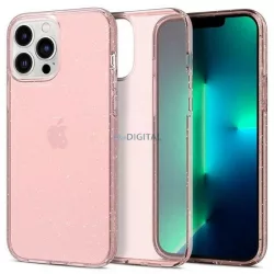   Spigen Liquid Crystal Glitter tok iPhone 13 Pro - rózsaszín