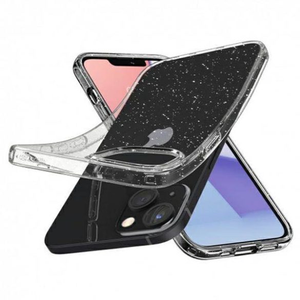 Spigen Liquid Crystal Glitter tok iPhone 13  6.1" - átlátszó csillogós